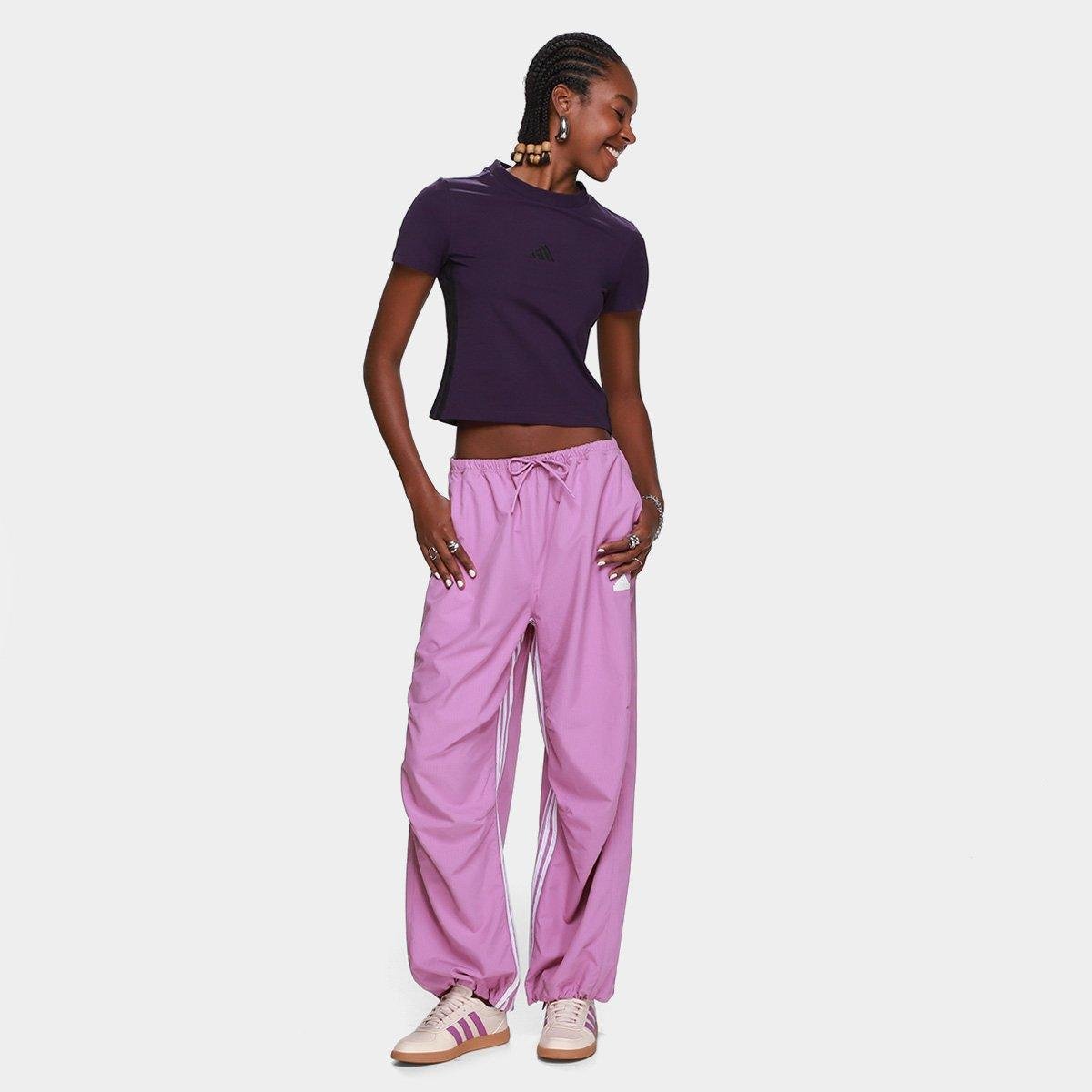 Camiseta Adidas Slim 3 Stripes Feminina - Tam: P - 4