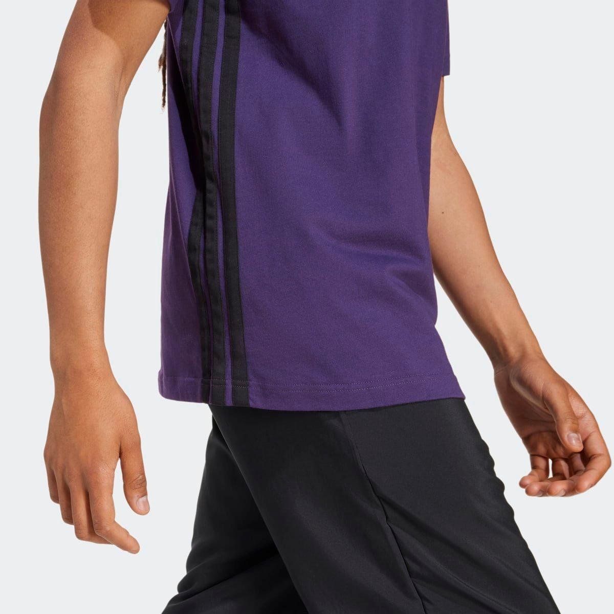Camiseta Adidas 3 Listras Stretch Masculina - Tam: P - 3