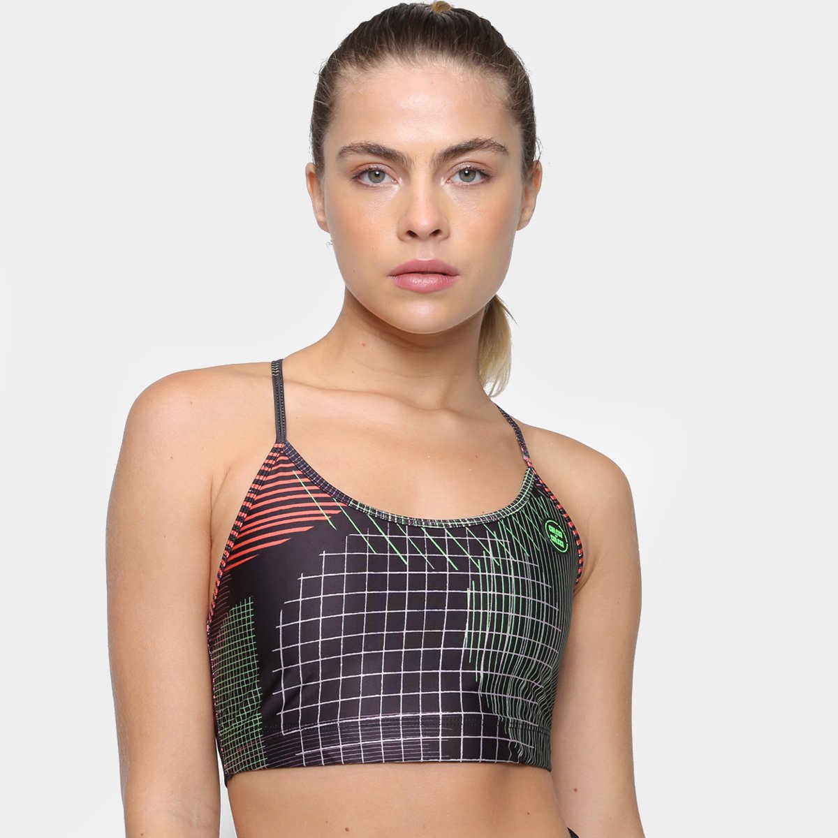 Top Com Bojo Removível Colcci Fitness Tropical