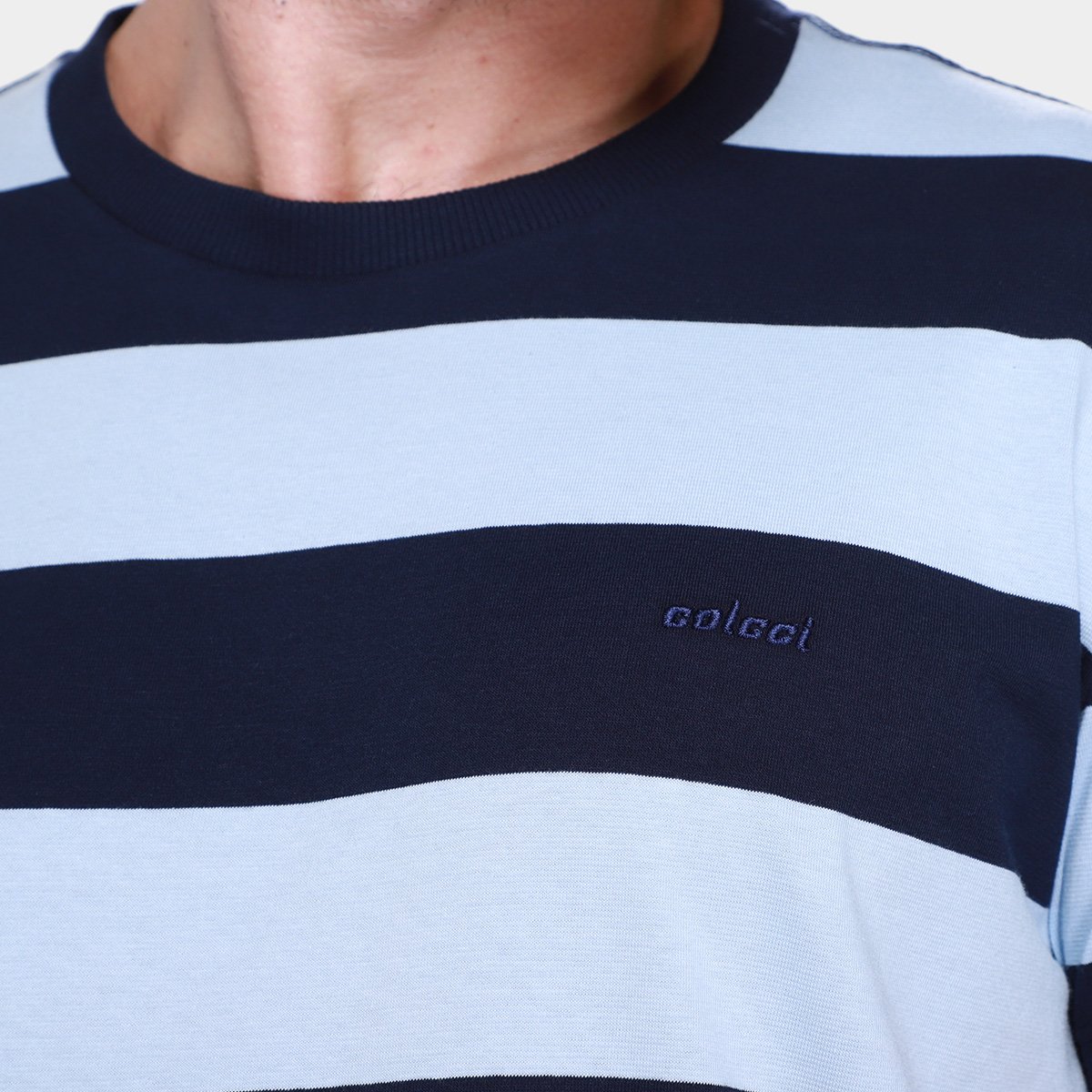 Camiseta Colcci Listrada Masculina - Tam: GG - 2