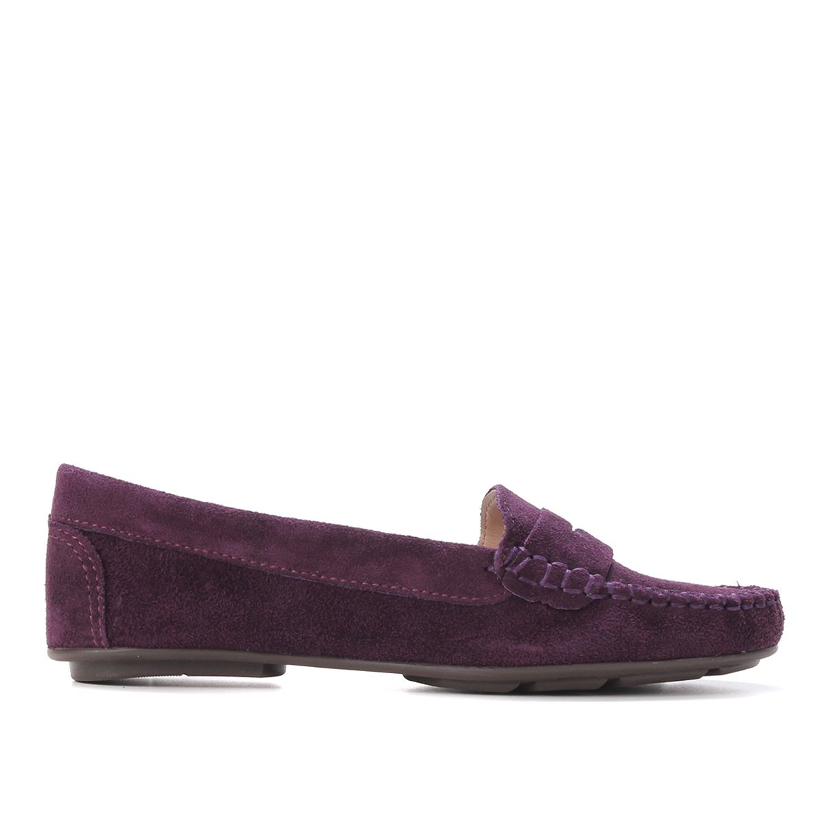 Mocassim Couro Shoestock Camurça Gravata Feminino