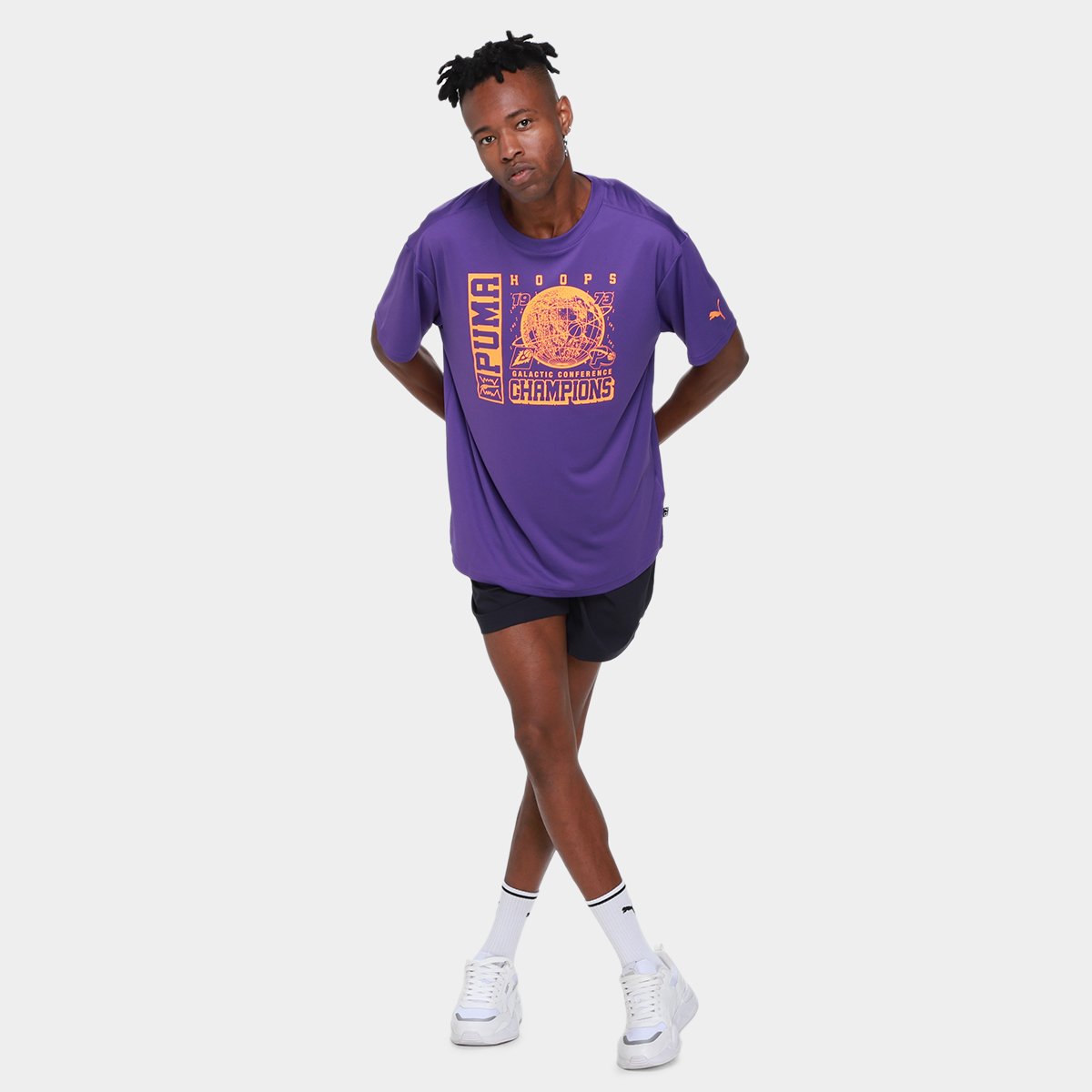 Camiseta Puma Hoopstel 1 Masculina - Tam: P - 3