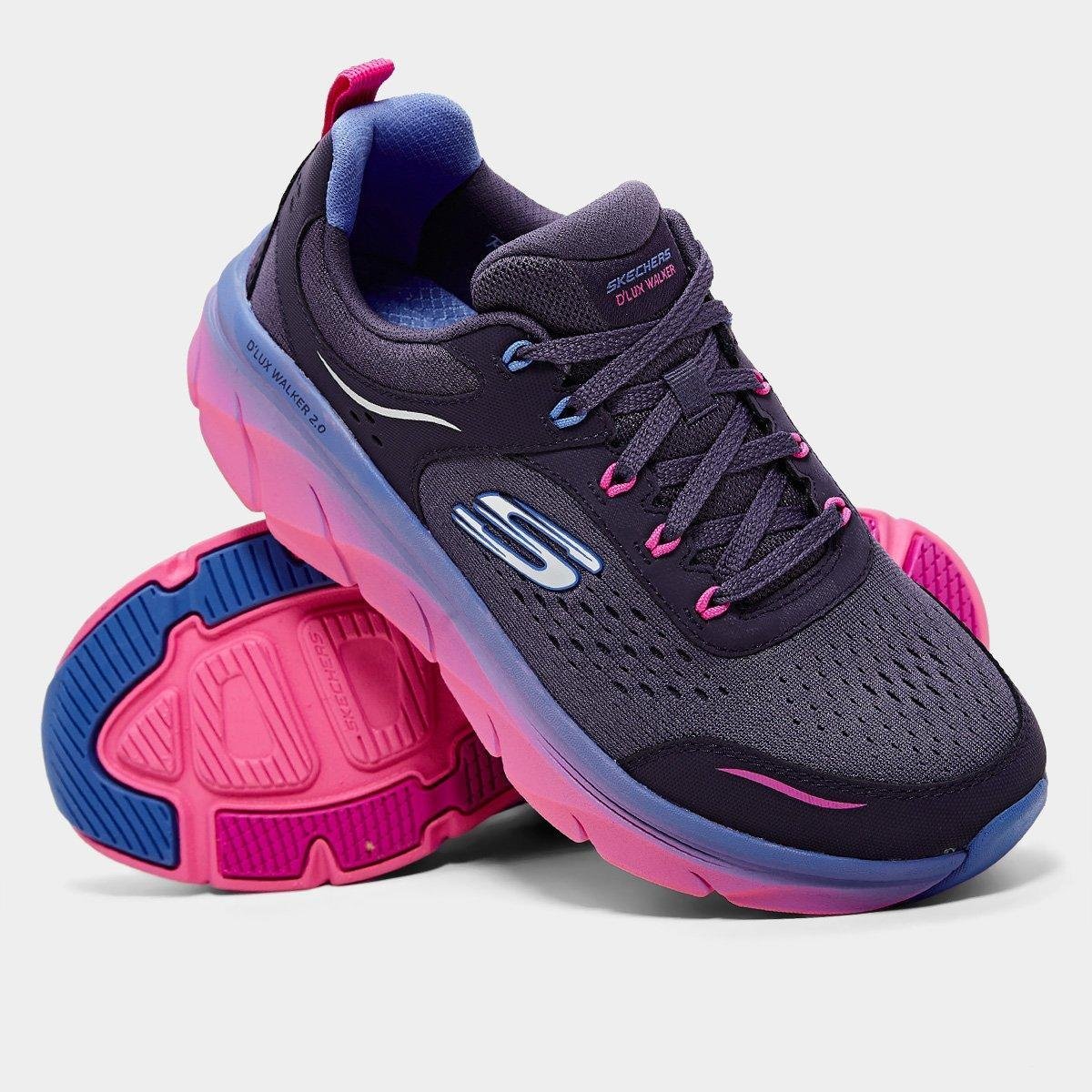 Tênis Skechers D'Lux Walker 2.0 Neon Sites Feminino - Tam: 34 - 1