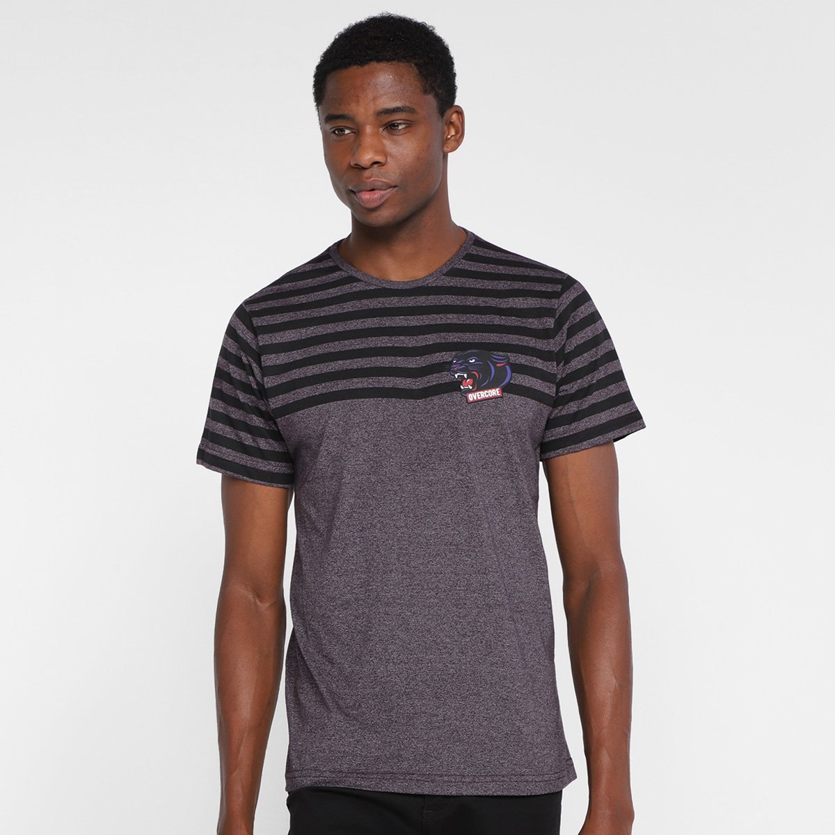 Camiseta Overcore Listras Masculina