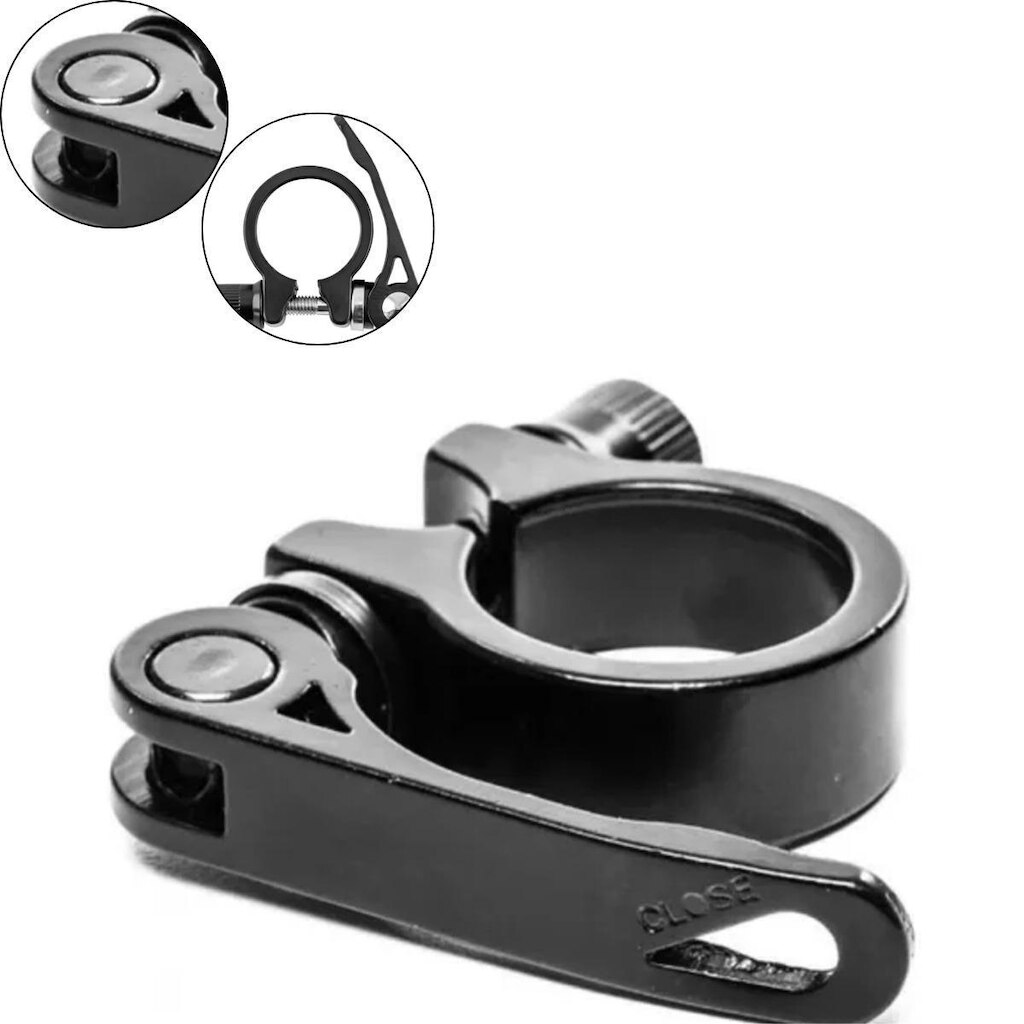 Abraçadeira Canote Selim 31.8mm Nero Com Blocagem - Absolute