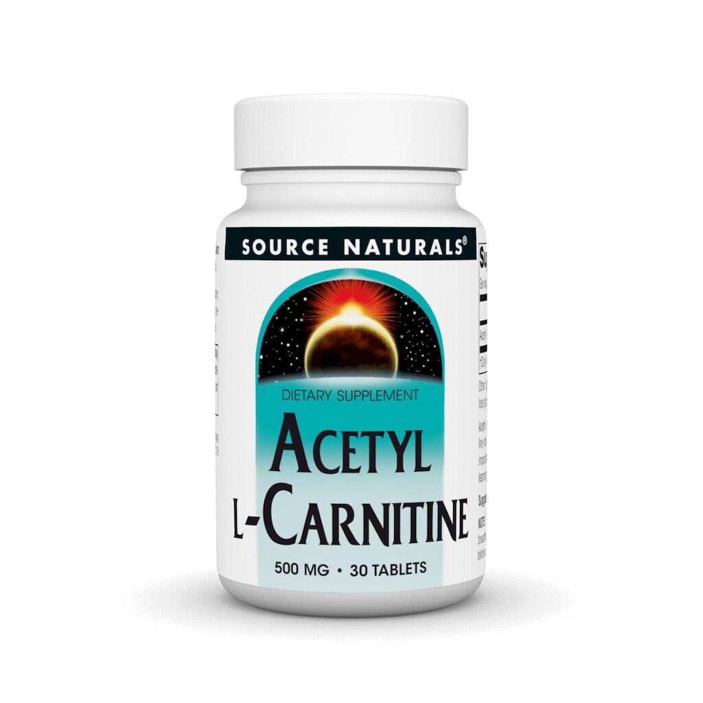 Acetil L-Carnitina Source Naturals 500mg 30 Comprimidos