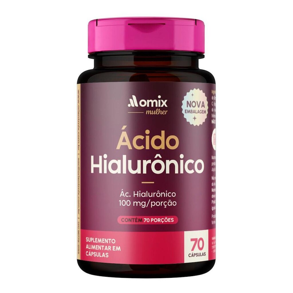 Ácido Hialurônico - 70 Cápsulas - Omix