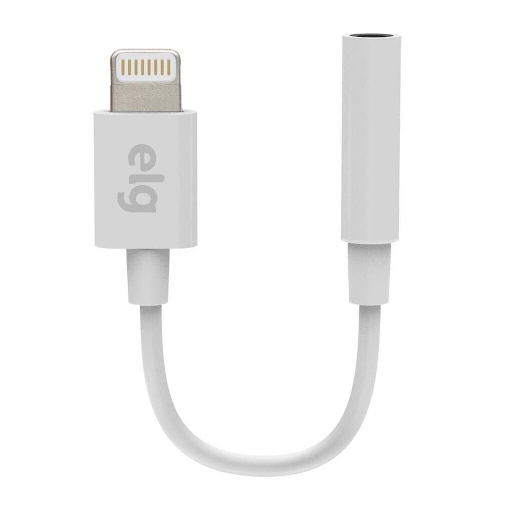 Adaptador De Áudio ELG Auxiliar P3 para Apple Lightning, Áudio e Microfone, 8,5cm, PVC, - ADP8P3