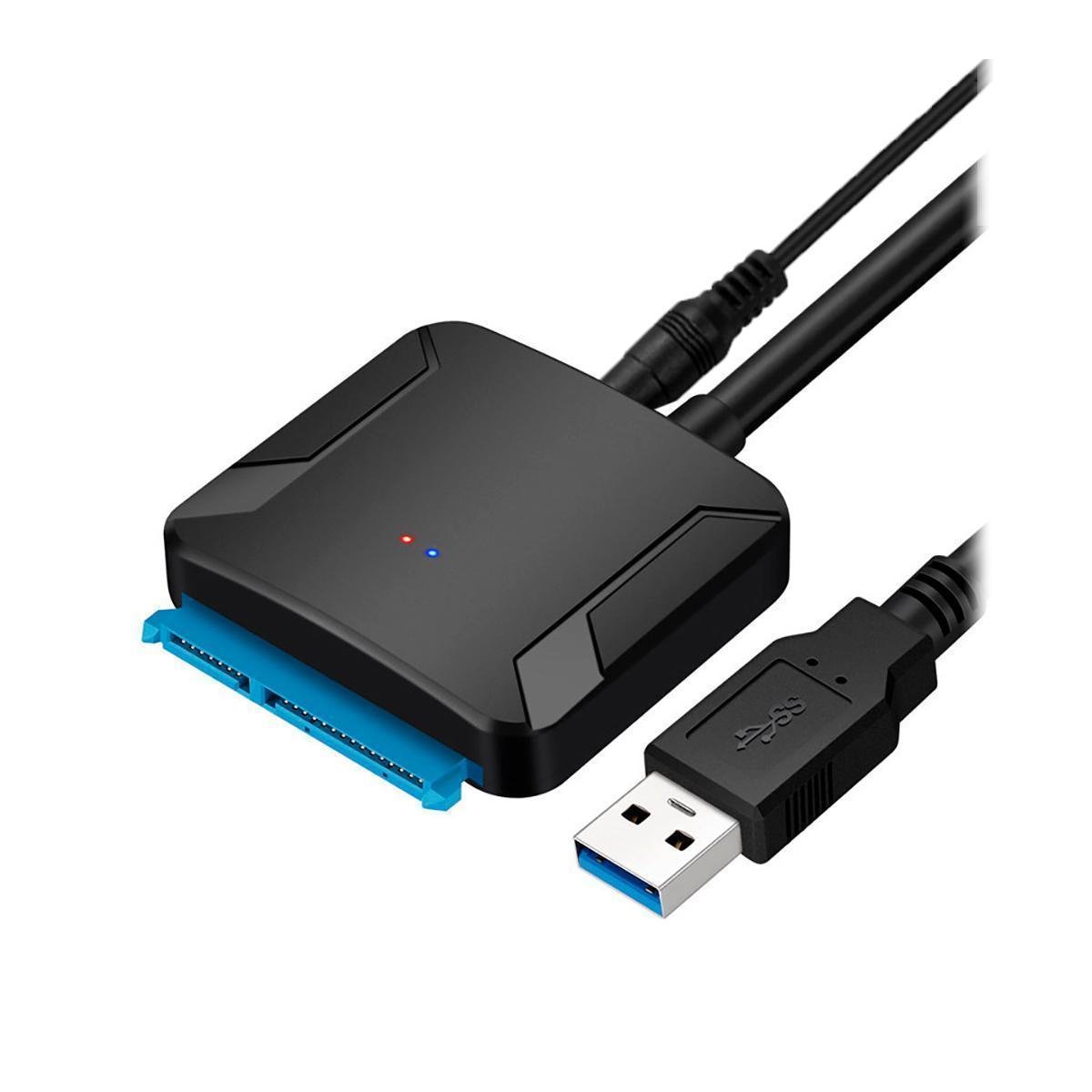 Adaptador USB para SATA com Fonte - Compatível com SSD e HD - Única ...