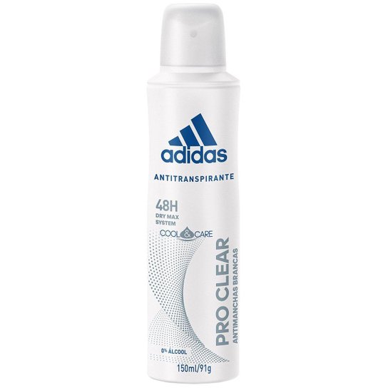 Adidas Desodorante Feminino Aerosol Cool & Care Pro Clear 150ml - Incolor Menor preço em Adidas Desodorante Feminino Aerosol Cool & Care Pro Clear 150ml - Incolor