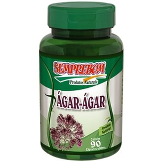 Ágar-Ágar - Semprebom - 90 Cápsulas - 500 mg