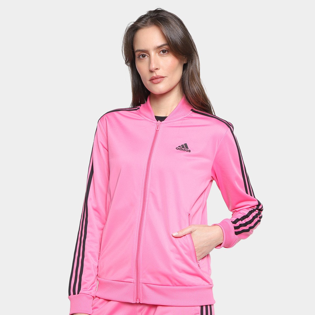 Casaco Adidas Blusa De Moletom Adidas Rosa Blusa Moletom Adidas