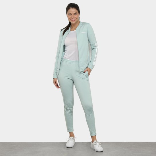 Agasalho Adidas Back 2 Basics 3 Sripes Feminino - Verde claro é ruim? Agasalho Adidas Back 2 Basics 3 Sripes Feminino - Verde claro é boa?