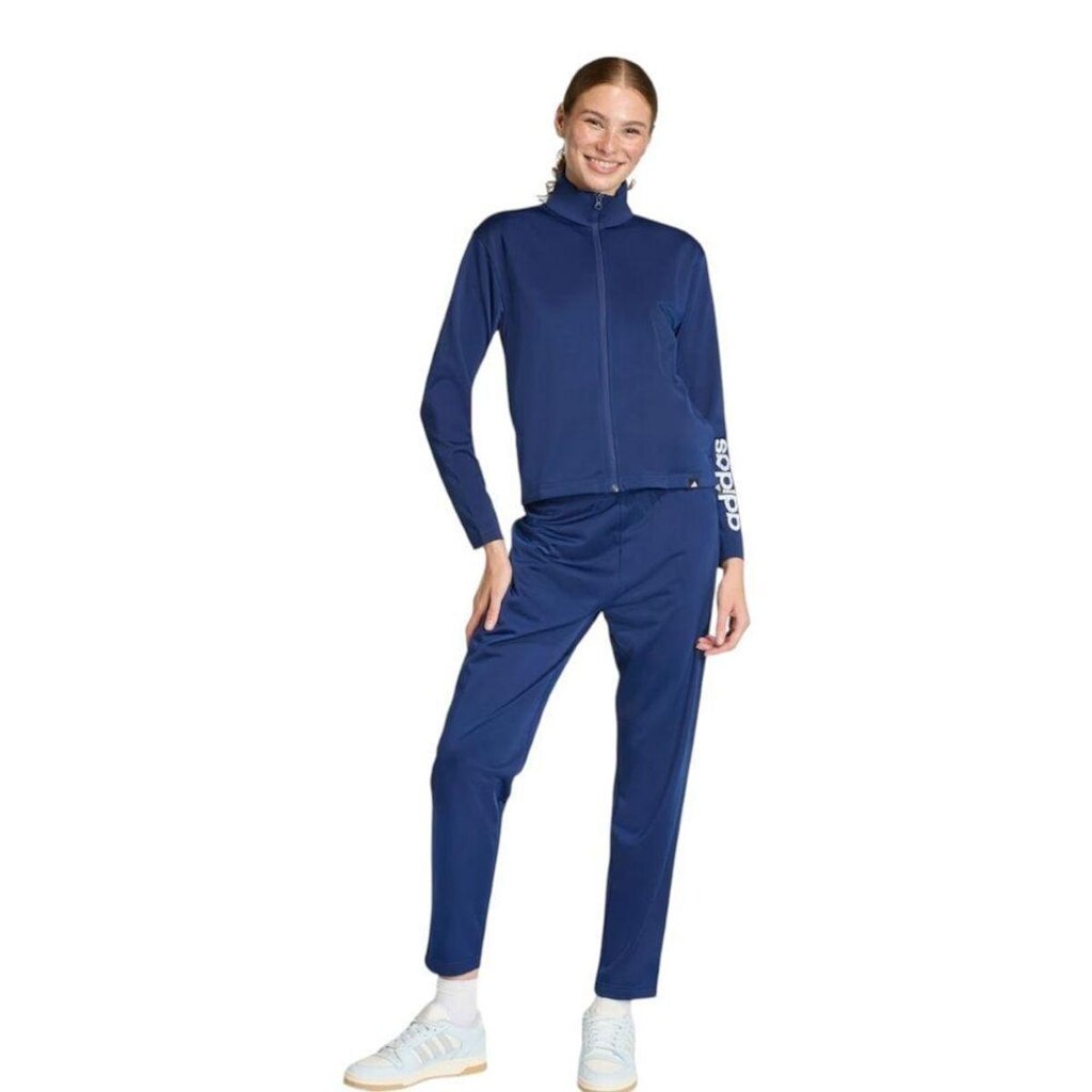 Agasalho Adidas Linear Feminino - Marinho PP
