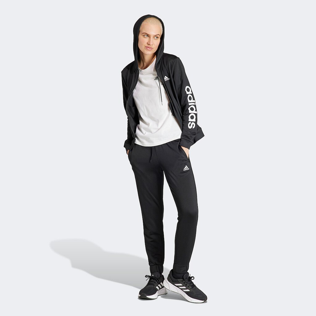 Agasalho Adidas Logo Linear Com Capuz Feminino