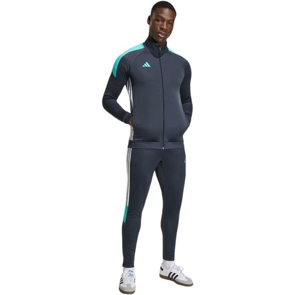 Agasalho Adidas Tiro Essentials Masculino - Preto e Verde 2GG