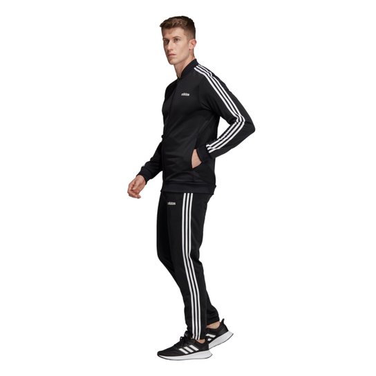Agasalho Adidas Três Listras Masculina - Preto e Branco é ruim? Agasalho Adidas Três Listras Masculina - Preto e Branco é boa?