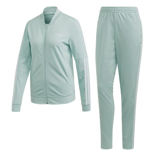 Agasalho Adidas Wts Back2Bas 3S Feminino - Azul Menor preço em Agasalho Adidas Wts Back2Bas 3S Feminino - Azul