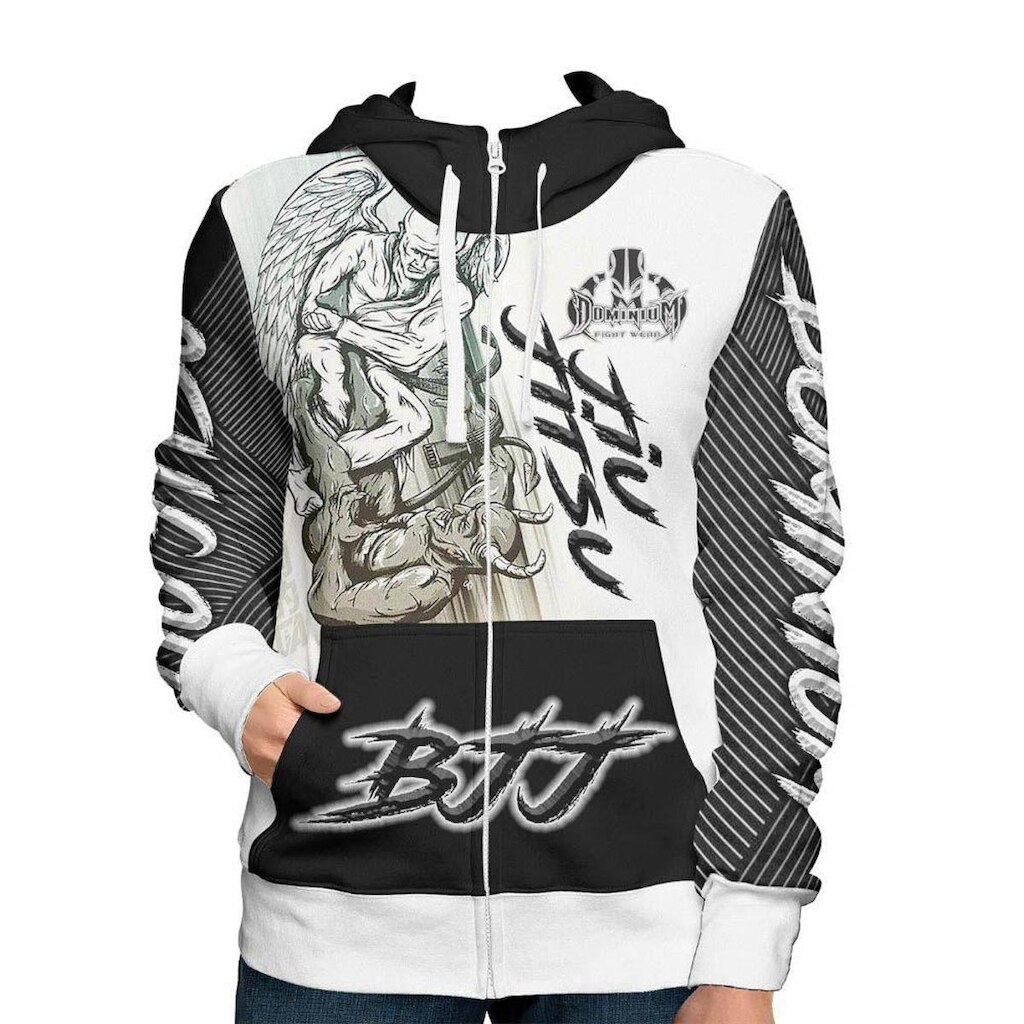Agasalho Casaco Moleton - Jiu Jitsu - Sublimado - Masculino - Dominium -