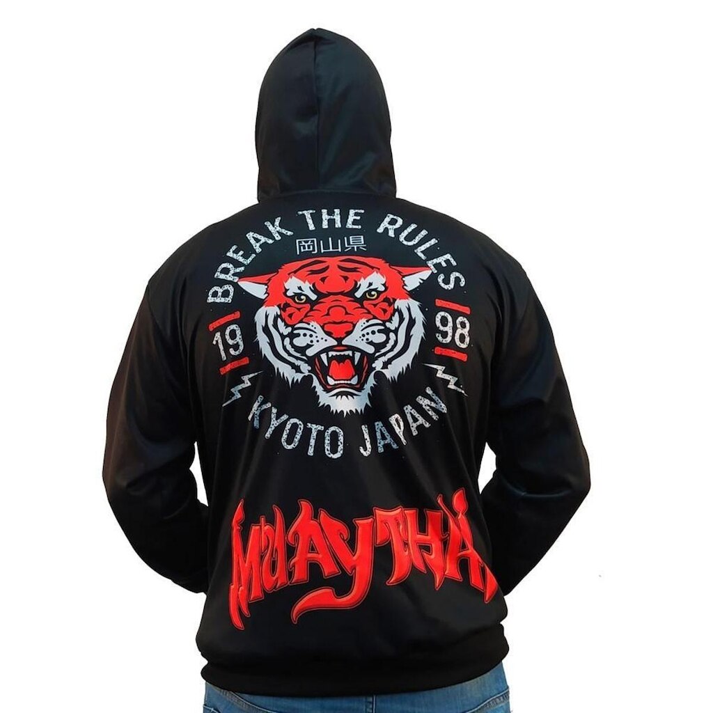Agasalho Casaco Moleton - Muay Thai - 5001 - Preto - Dominium