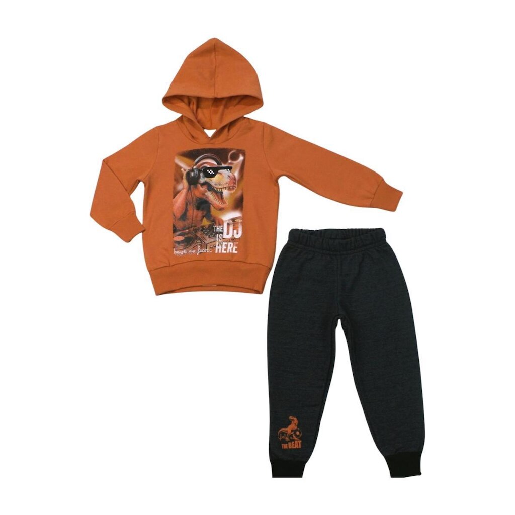 Agasalho Infantil Blusão Dinossauro e Calça Moletom 28986 - Angerô