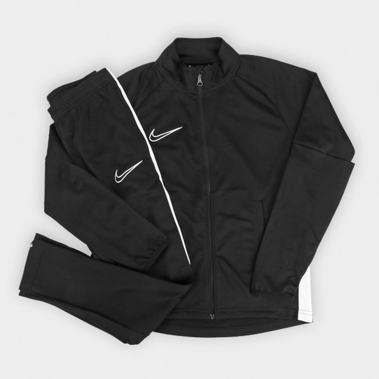 Agasalho Infantil Nike Academy Dry Fit TRK - Preto+Branco Menor preço em Agasalho Infantil Nike Academy Dry Fit TRK - Preto+Branco