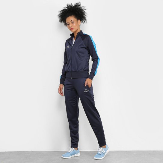Agasalho Kappa Jogger Trilobal Mary Feminino - Marinho e Azul é ruim? Agasalho Kappa Jogger Trilobal Mary Feminino - Marinho e Azul é boa?
