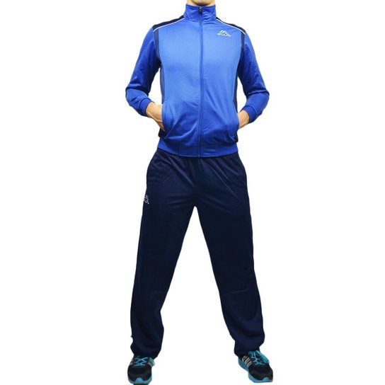 Agasalho Kappa Sportswear Sapporo Elanca Masculino - Marinho+Azul