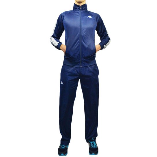 Agasalho Kappa Sportswear Tiziano Elanca Masculino - Azul Escuro