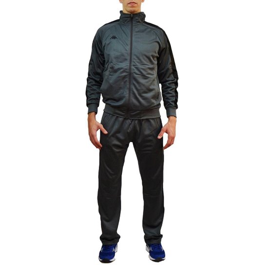 Agasalho Kappa Sportswear Walrus Helanca Masculino - Cinza