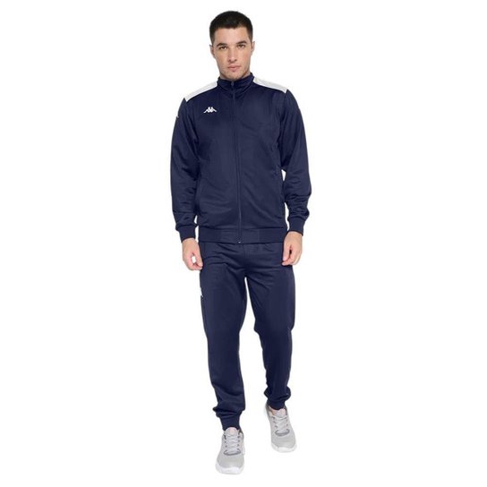 Agasalho Kappa Trilobal Connel Masculino - Marinho Menor preço em Agasalho Kappa Trilobal Connel Masculino - Marinho