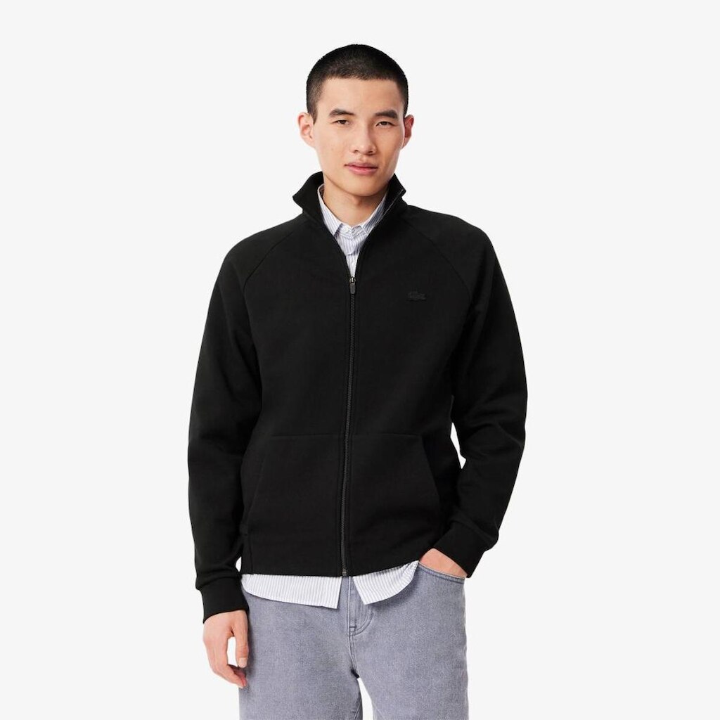 Agasalho Lacoste com Zíper Forro Dupla Face Masculino