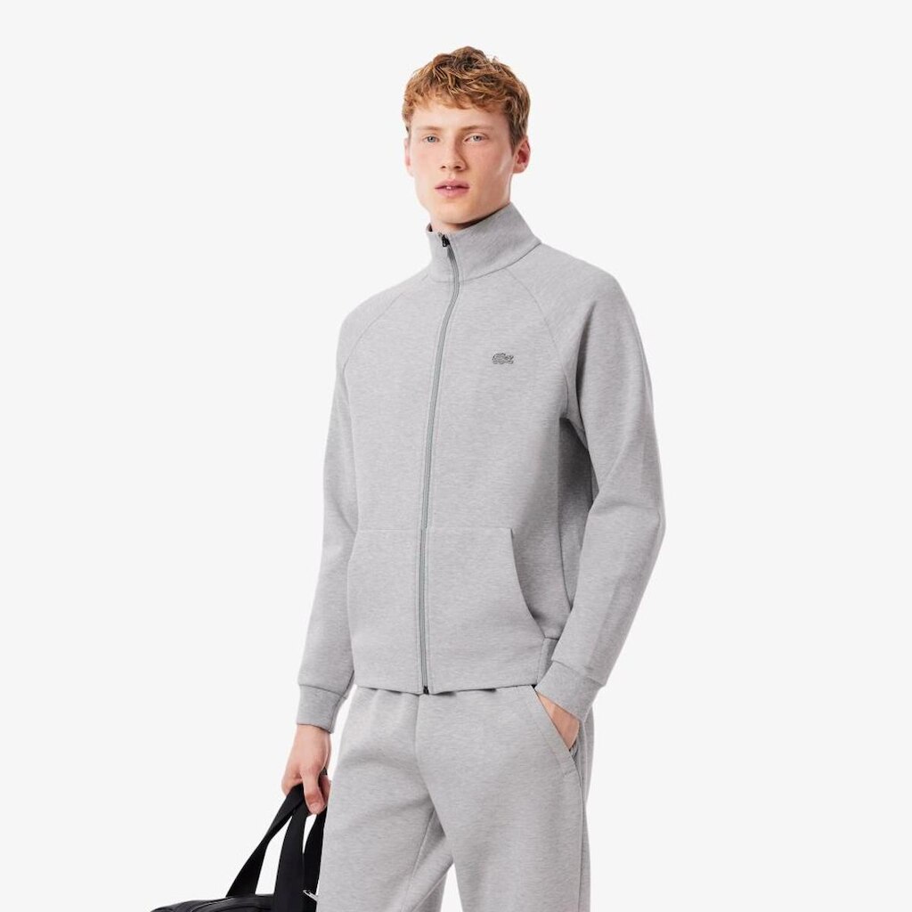 Agasalho Lacoste com Zíper Forro Dupla Face Masculino