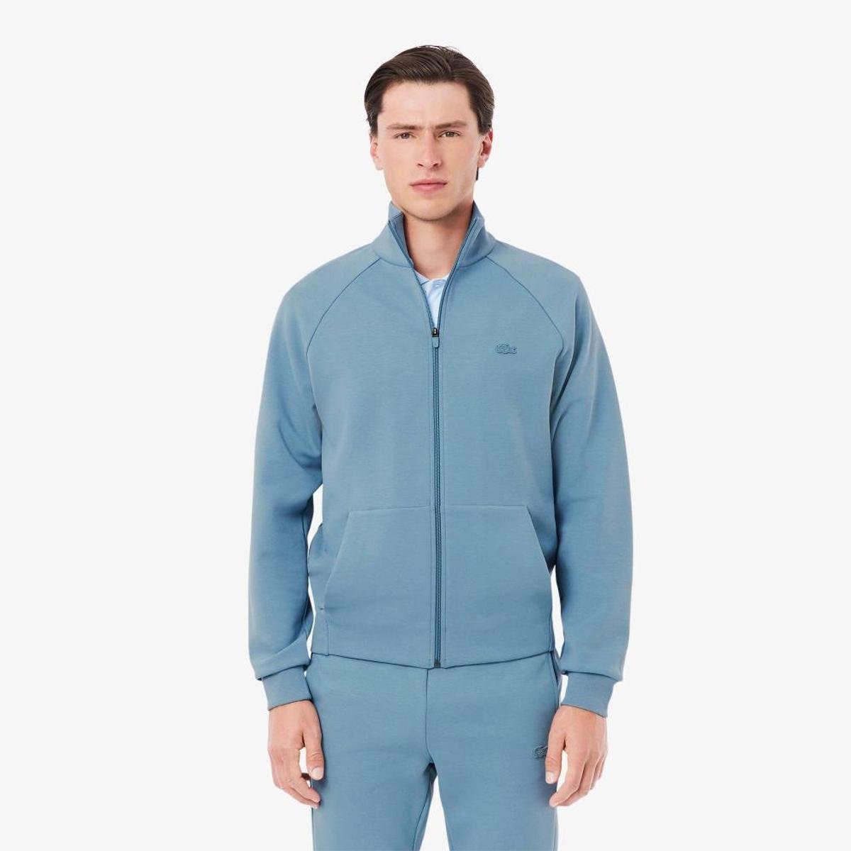 Agasalho Lacoste com Zíper Forro Dupla Face Masculino - Azul Claro