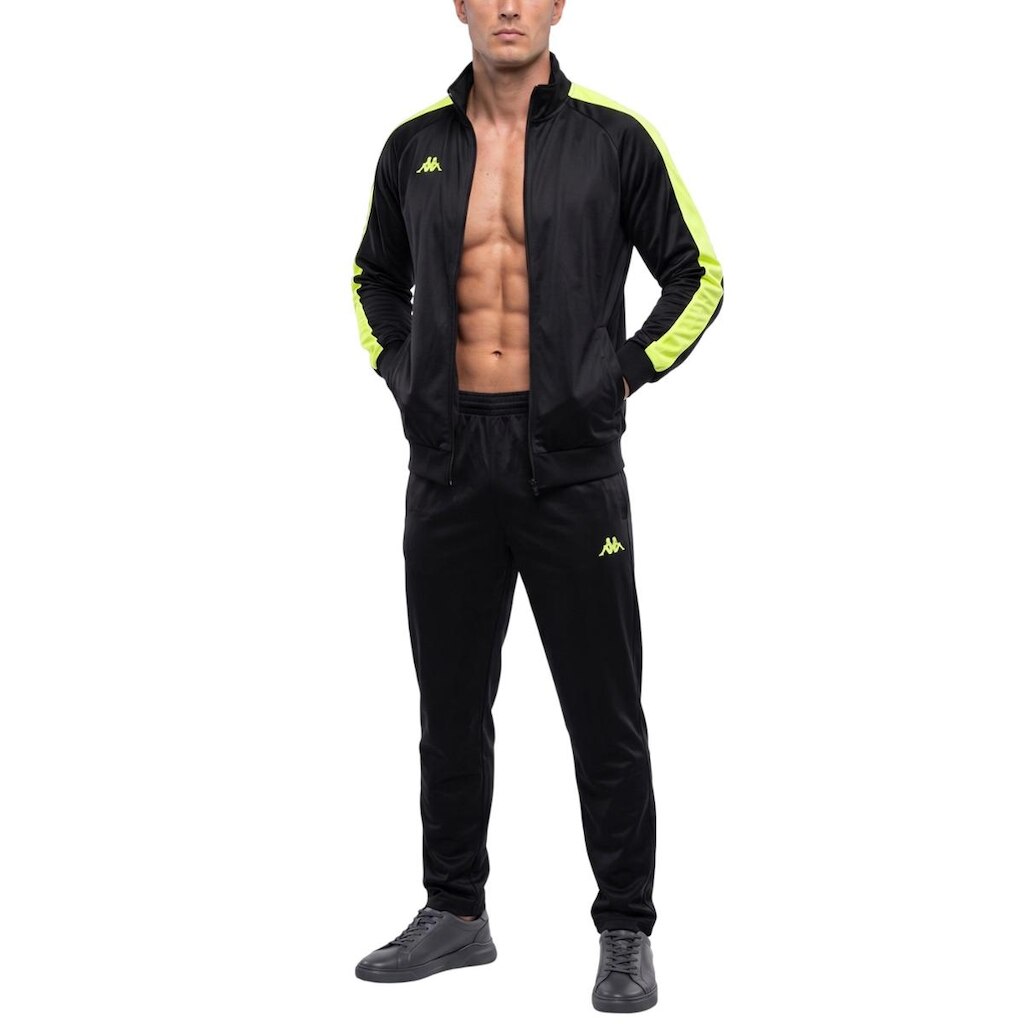 AGASALHO MASCULINO KAPPA WALRUS PRETO AMARELO