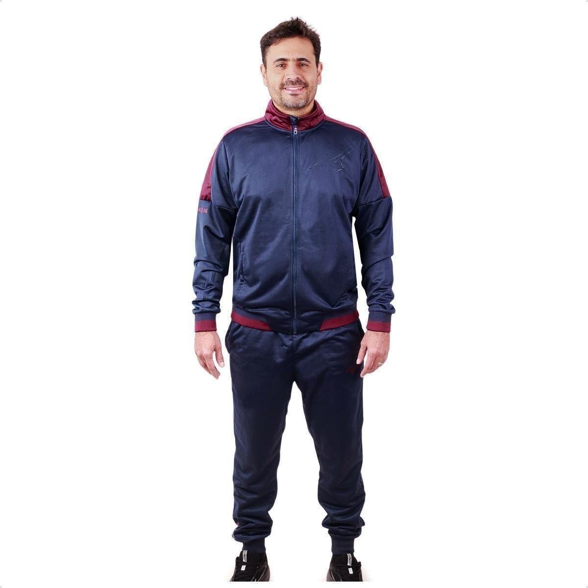 Agasalho Mizuno Root IIIM Masculino - Marinho+Vinho | Netshoes