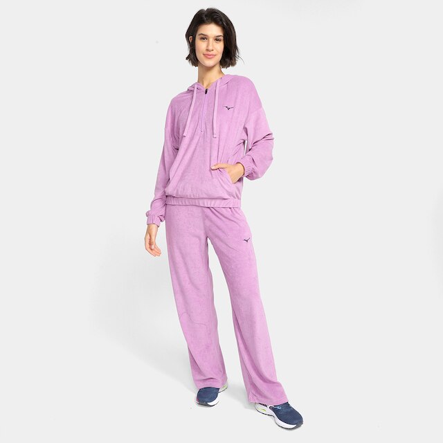 Agasalho Mizuno Soul Fit Feminino - Lilás+Azul é boa?