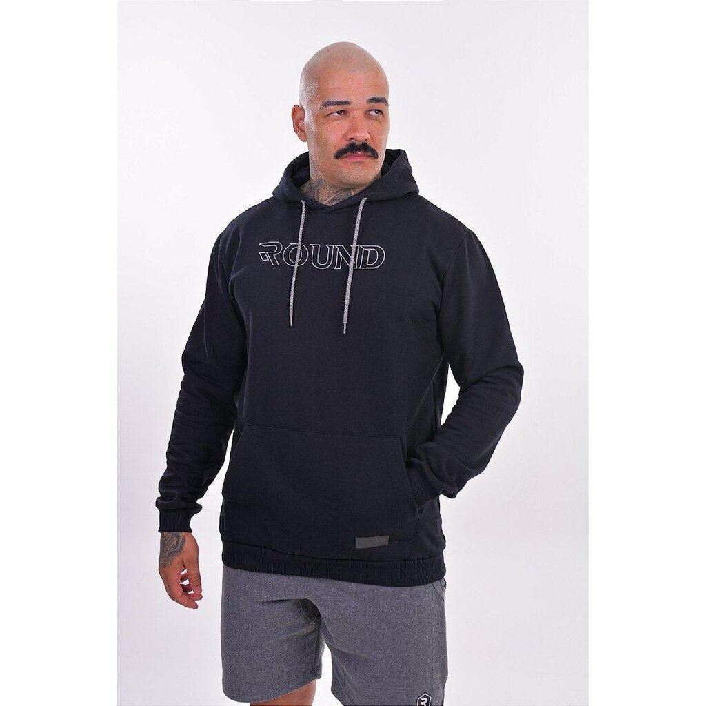 AGASALHO MOLETOM ROUND PRETO