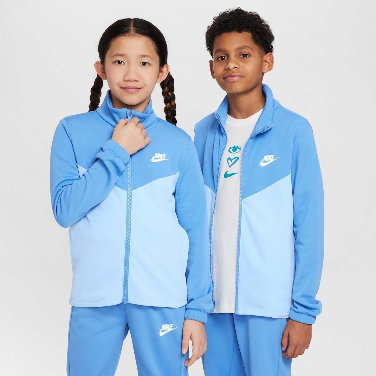 Agasalho Nike Sportswear Infantil - Azul+Azul claro | Netshoes