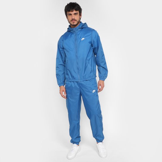 Agasalho Nike Sportswear Sport Essentials Masculina - Marinho+Branco Menor preço em Agasalho Nike Sportswear Sport Essentials Masculina - Marinho+Branco