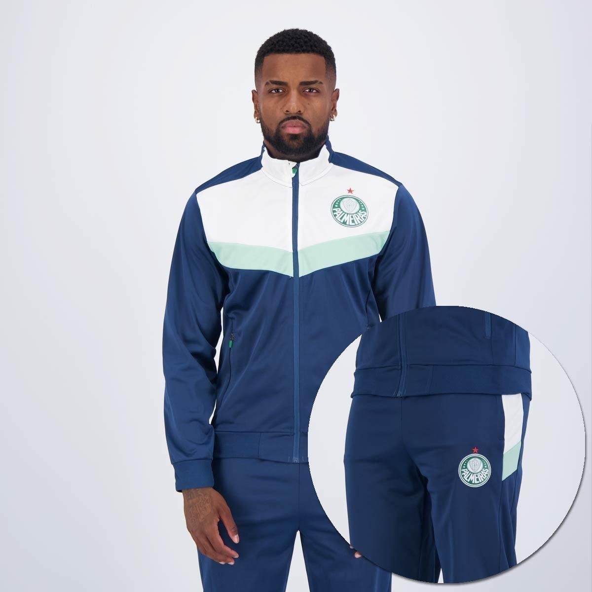 Fair Play Agasalho Azul Palmeiras Jaqueta Moletom Moletom Feminino