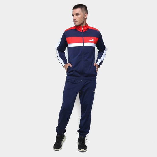 Agasalho Puma Tracksuit Masculino - Marinho Menor preço em Agasalho Puma Tracksuit Masculino - Marinho