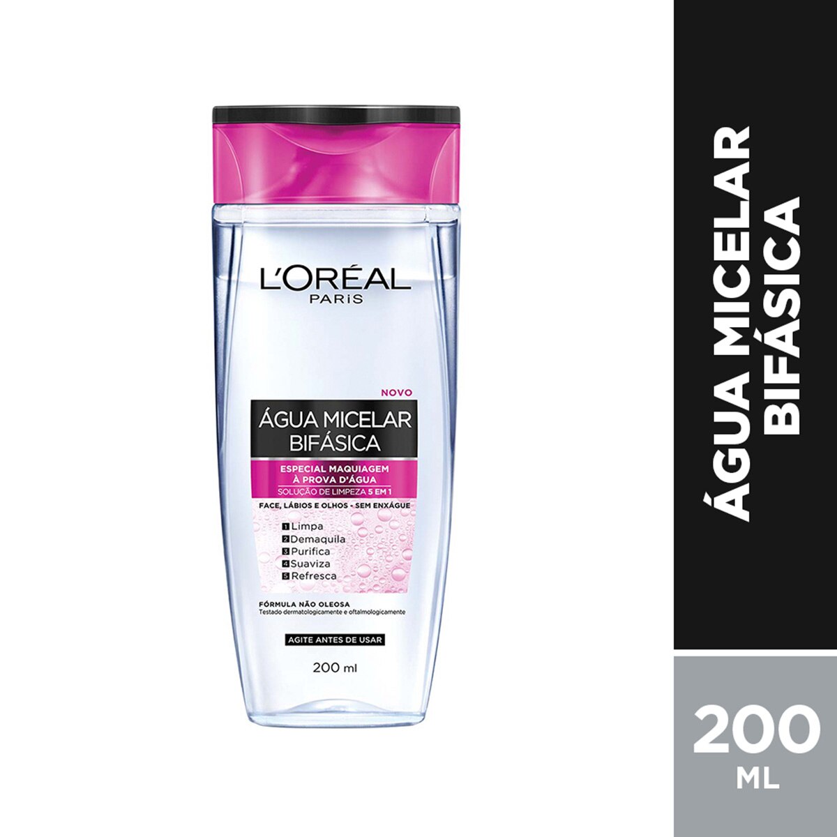 Água Micelar Bifásica L'Oréal Paris - 200ml Menor preço em Água Micelar Bifásica L'Oréal Paris - 200ml