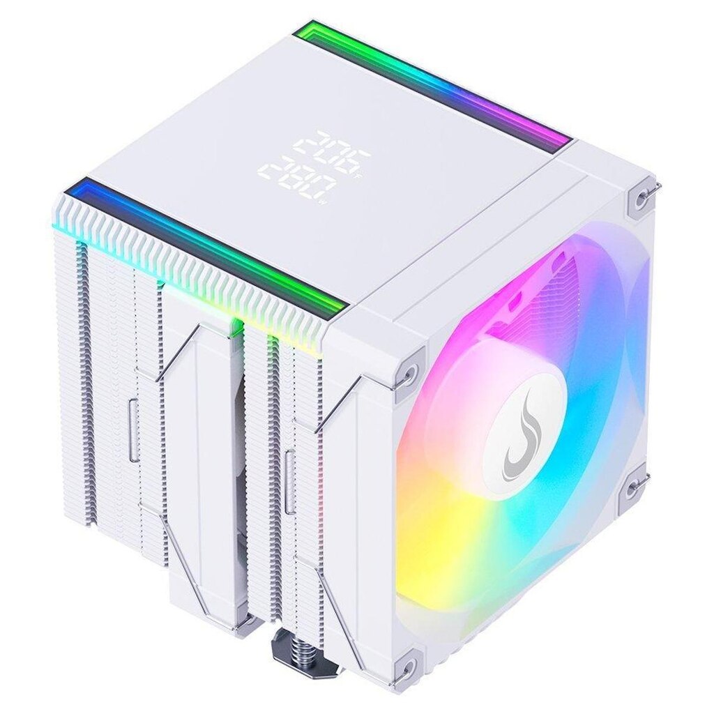Air Cooler Gamer Rise Mode Temp 8 , ARGB, AMD e Intel, 120mm, - RM-ACT8-ARGB-W