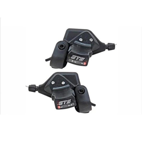 Alavanca Passador Marcha Câmbio Gts Tec 3x7v 21v Rapid Fire - Preto