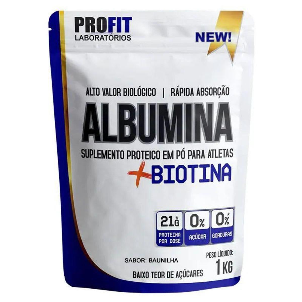 Albumina 1kg - ProFit Menor preço em Albumina 1kg - ProFit
