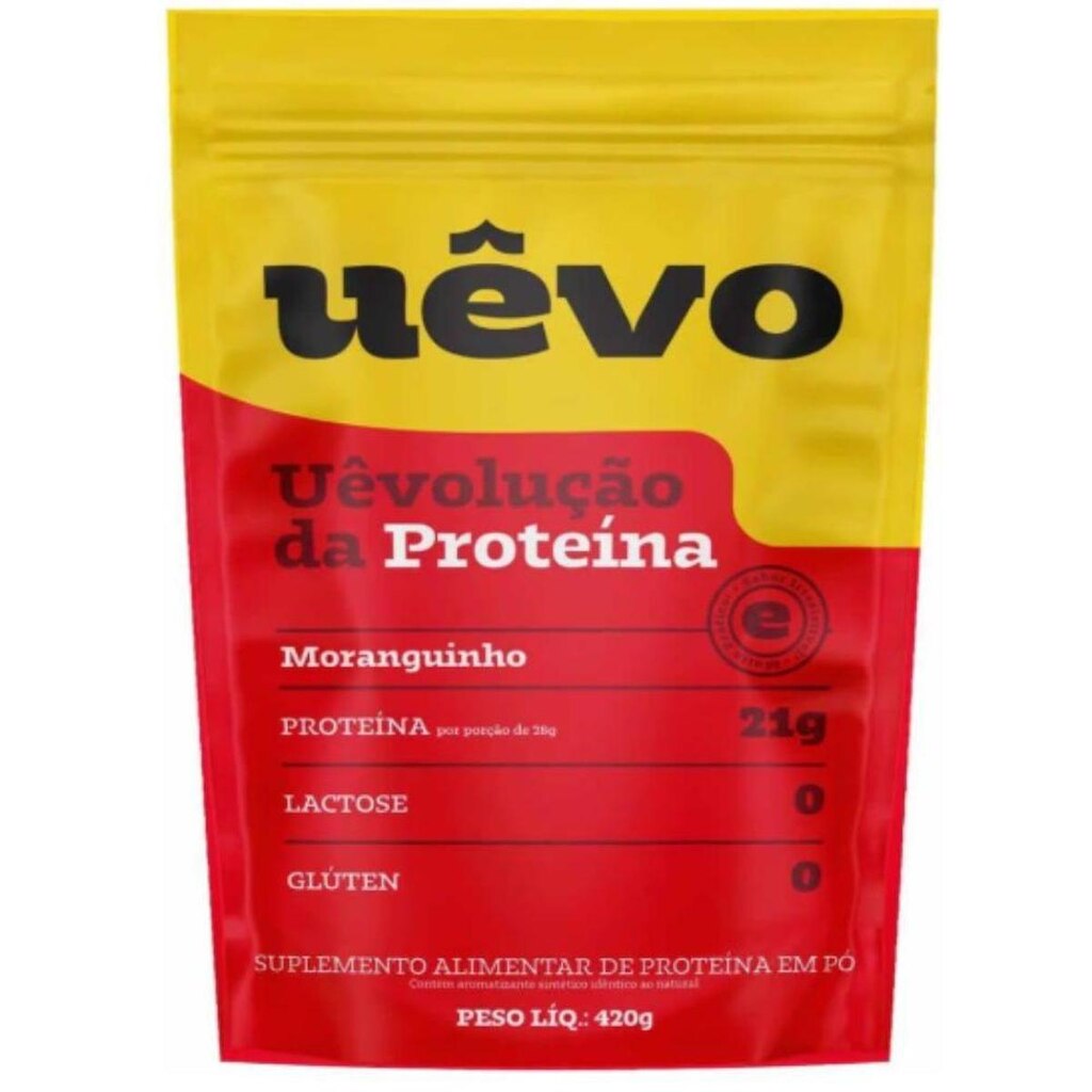 Albumina Proteina Ovo Morango 420g - Uevo