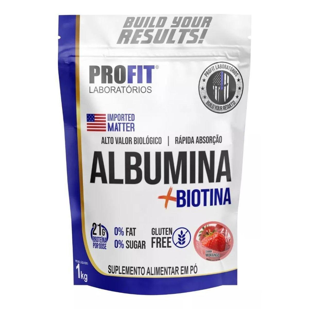 Albumina Refil + Biotina 1kg - Profit Menor preço em Albumina Refil + Biotina 1kg - Profit