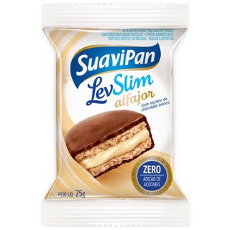 Alfajor Levslim Chocolate Branco Display C/ 12 Unid