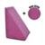 Almofada Triangular Encosto Anatômico Espuma Apoio Costas Repouso Leitura + Capa Extra - Pink